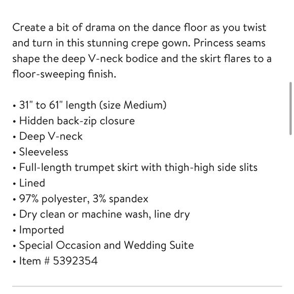 Dress the Population Iris Slit Gown - Picture 2 of 7